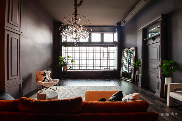  Sunlit lounge from behind couch 