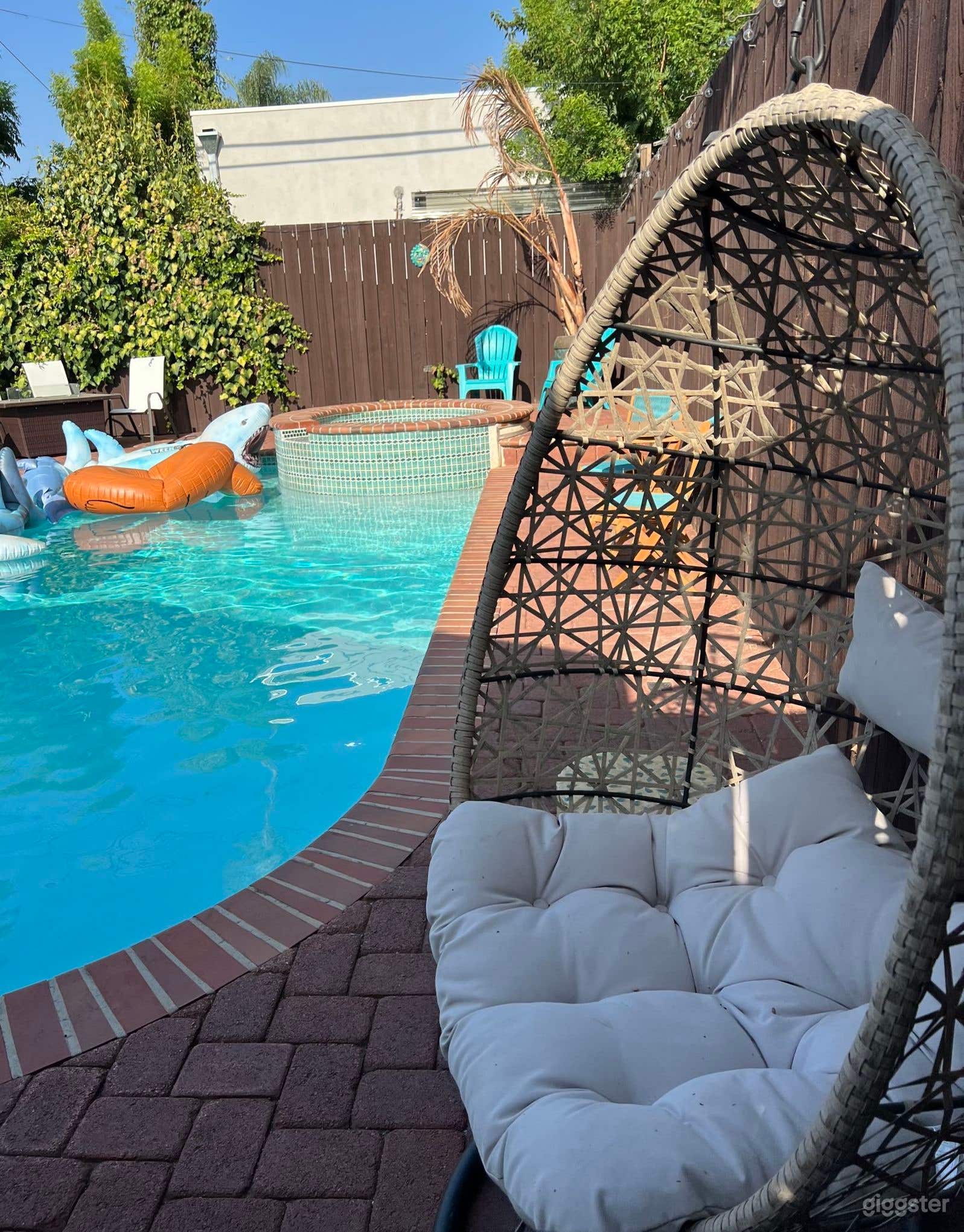 Pool in a Charming 1920s Mission Revival Bungalow Photo 4