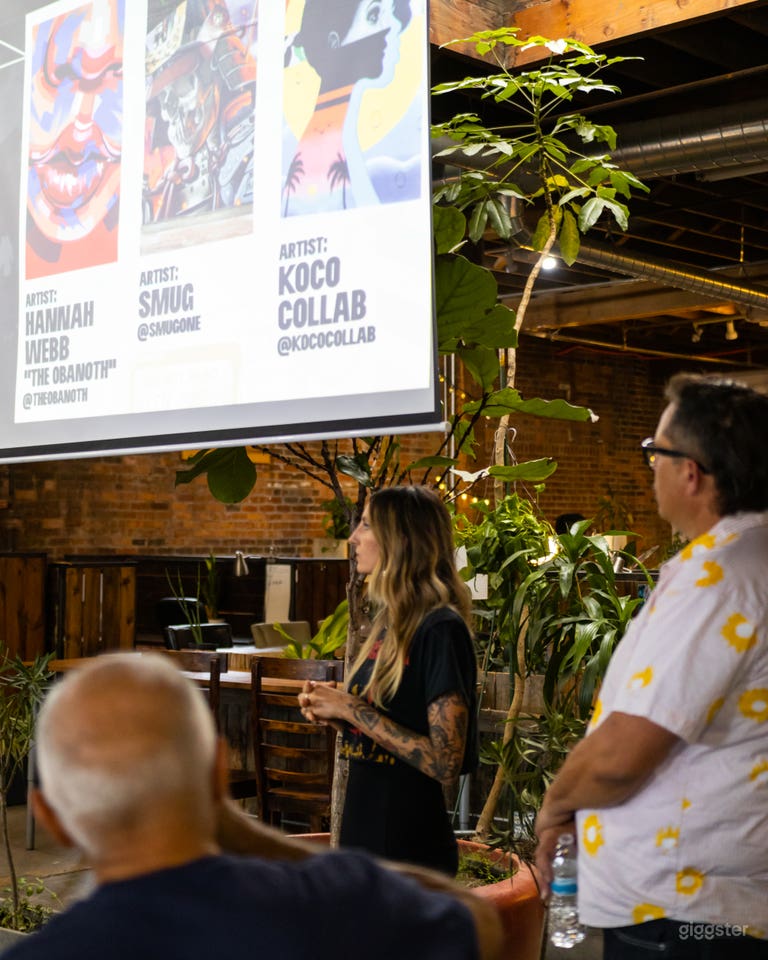  Green Spaces has A/V equipment available for use. We provide two speakers, two microphones, and a projector for your audiovisual needs.  