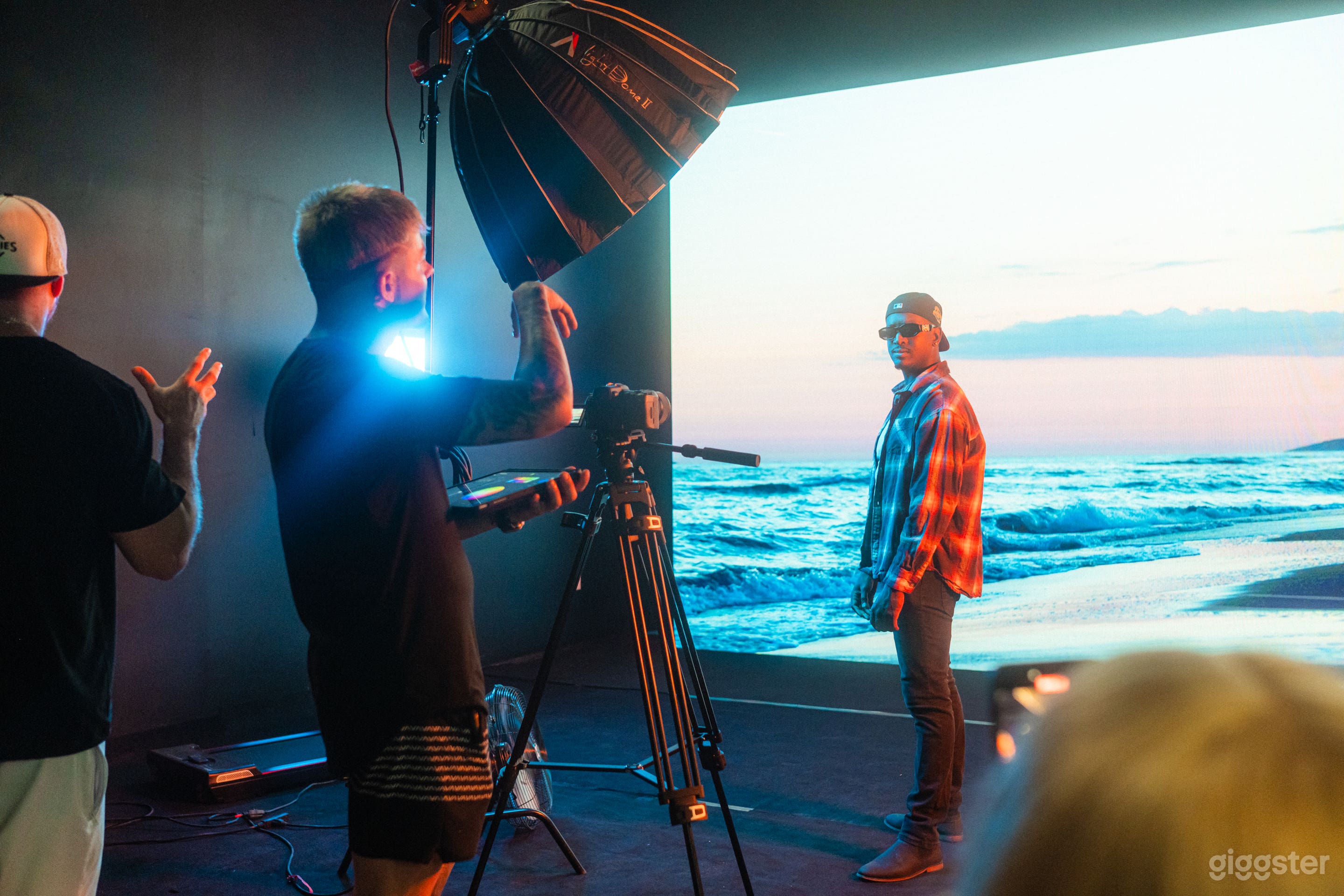 Behind The Scenes of an LED Video Wall used as a backdrop for a music video 
