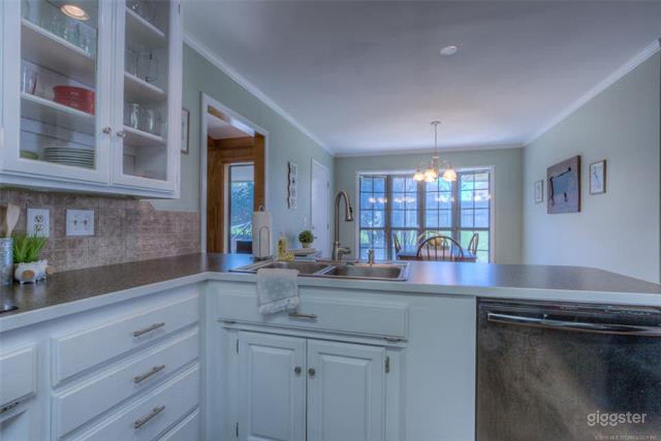 Kitchen and eating area