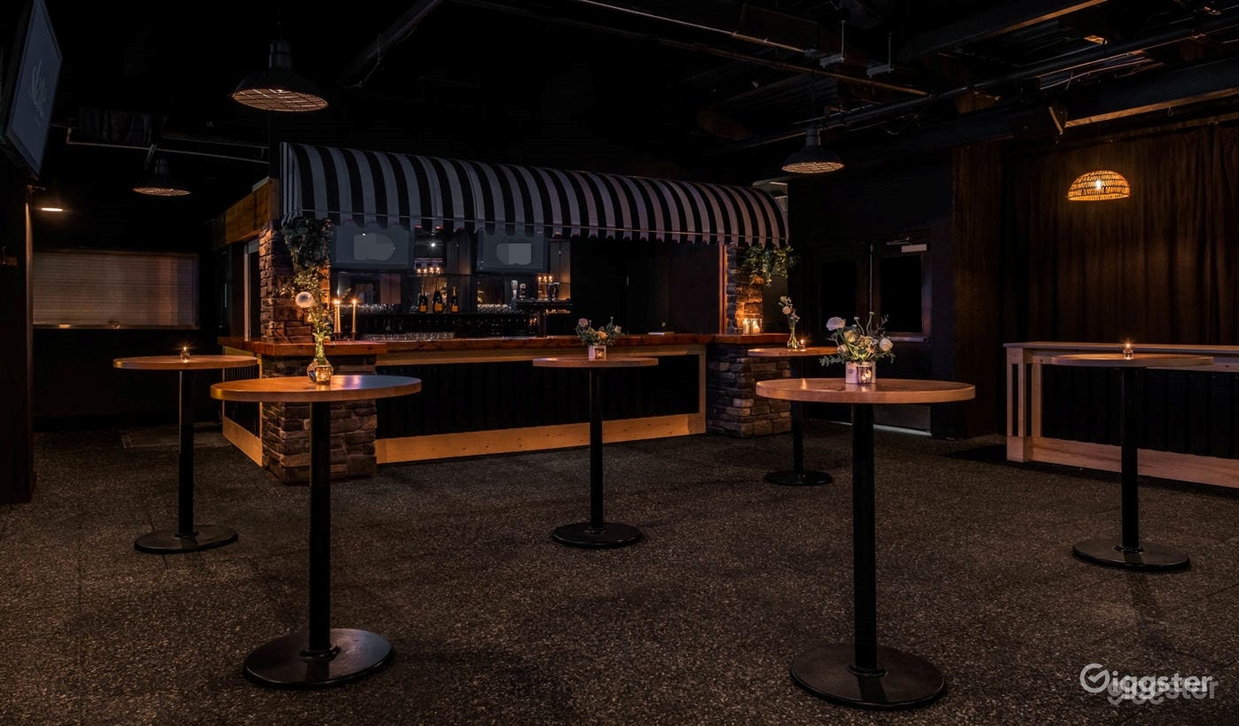 Semi-private Area - Lounge, featuring floor-to-ceiling windows and a private bar.