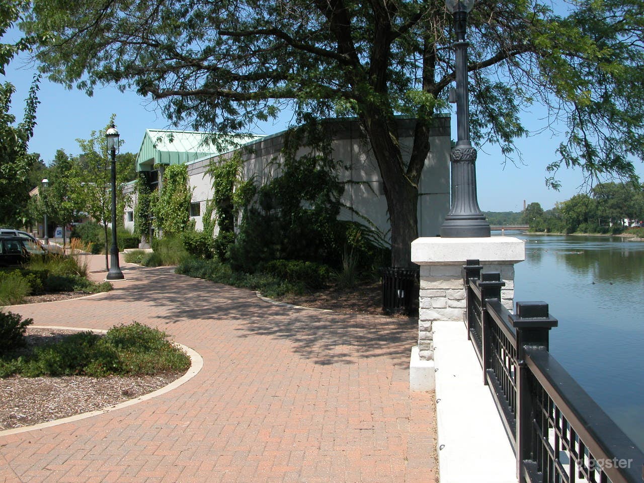 Exterior shot walking toward building
