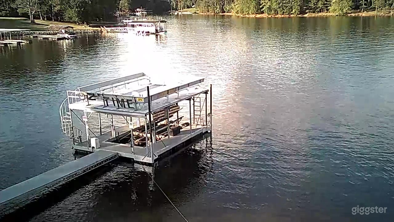 Private lake dock