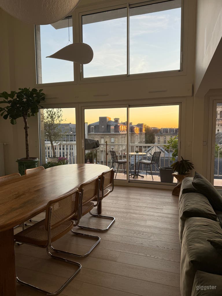  Loft d'architecte double hauteur, terrasse et vue 