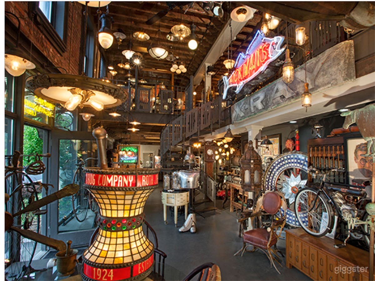 1st floor inside entrance with spiral stair and large open balcony