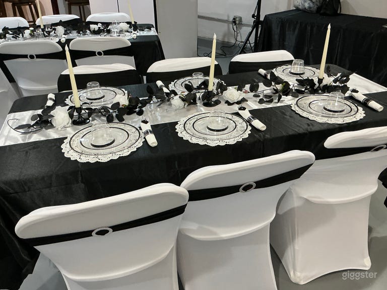  Espacio privado para eventos con chimenea y comedor 