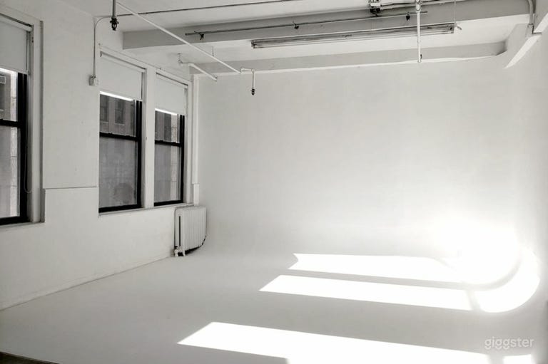  Studio A - one corner cyc wall with a daylight option 