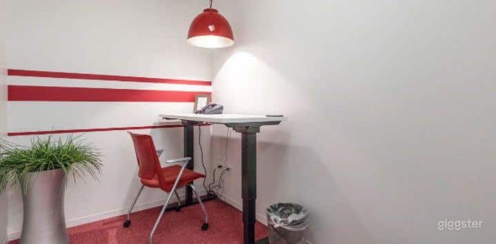  Focus/Phone Room with Adjustable Standing Desk in Chicago 