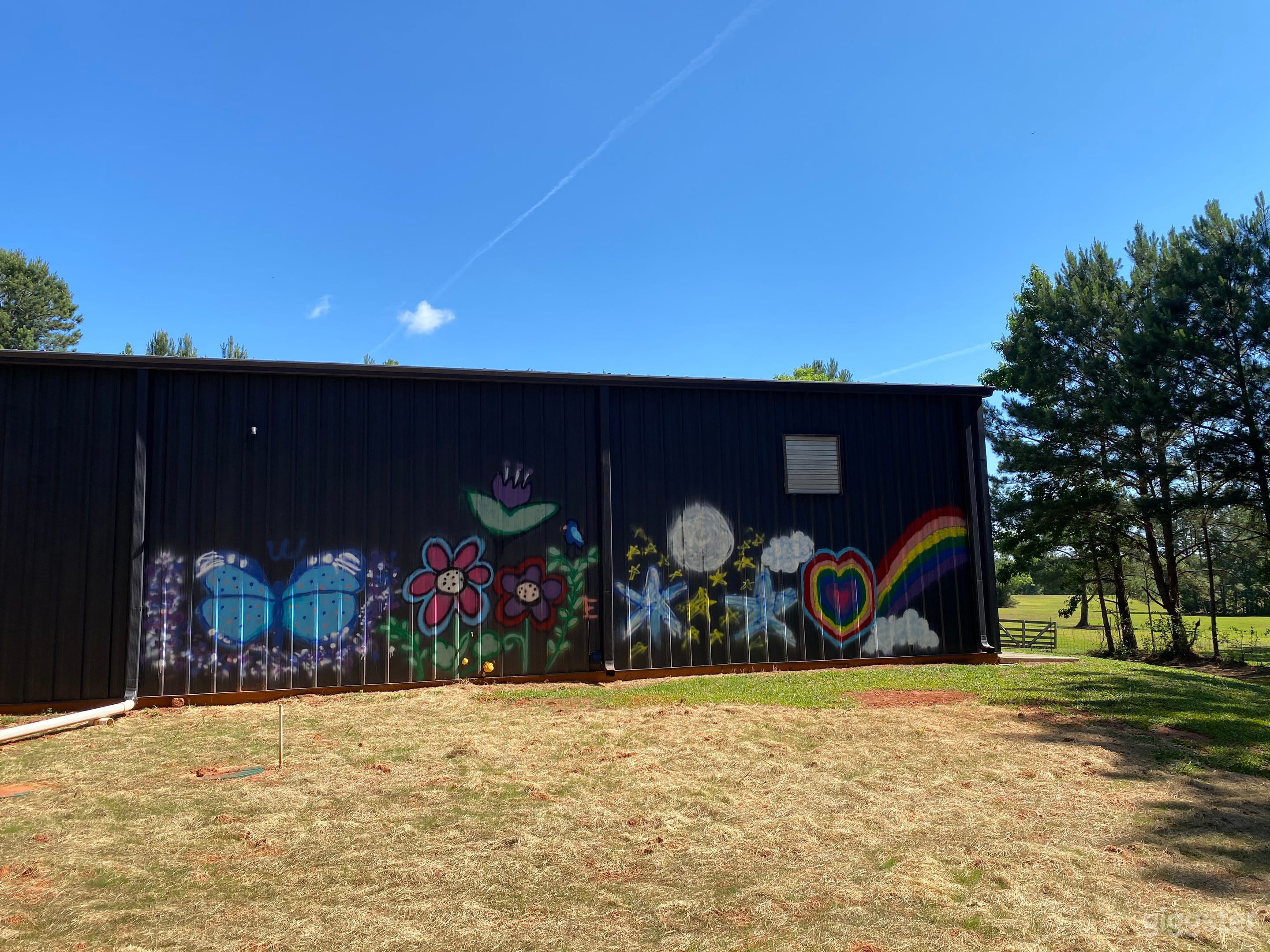 Sanctuaire Atelier features a great Graffiti Wall with a mural that appeals to the young or old at heart!  It's a great backdrop for pictures of all kinds!