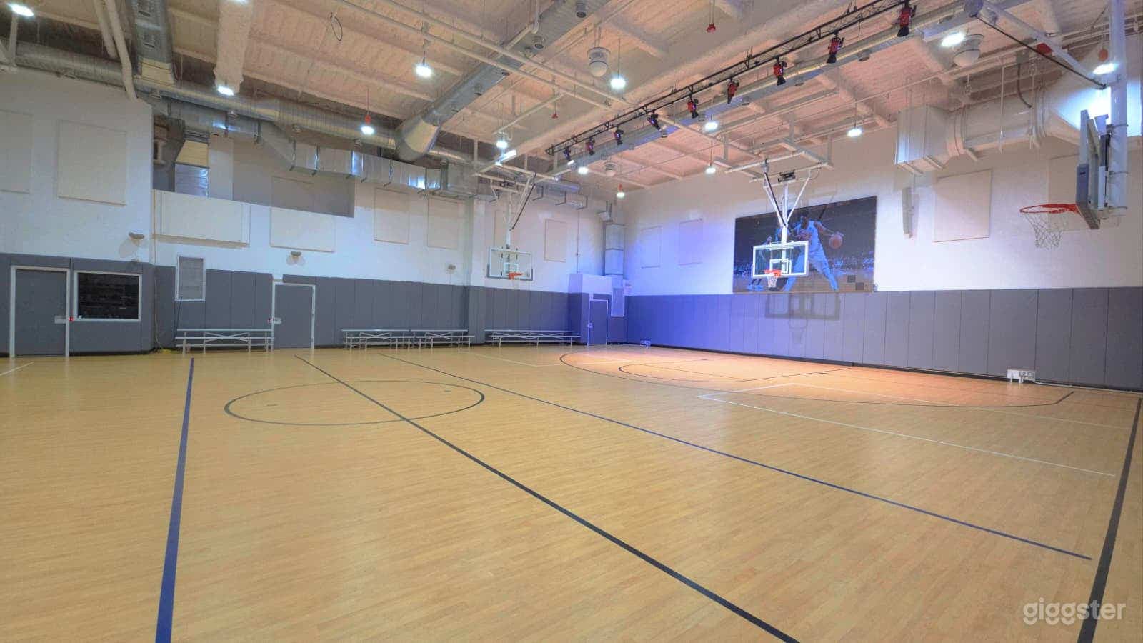 NBA Sized Basketball Court Photo 3