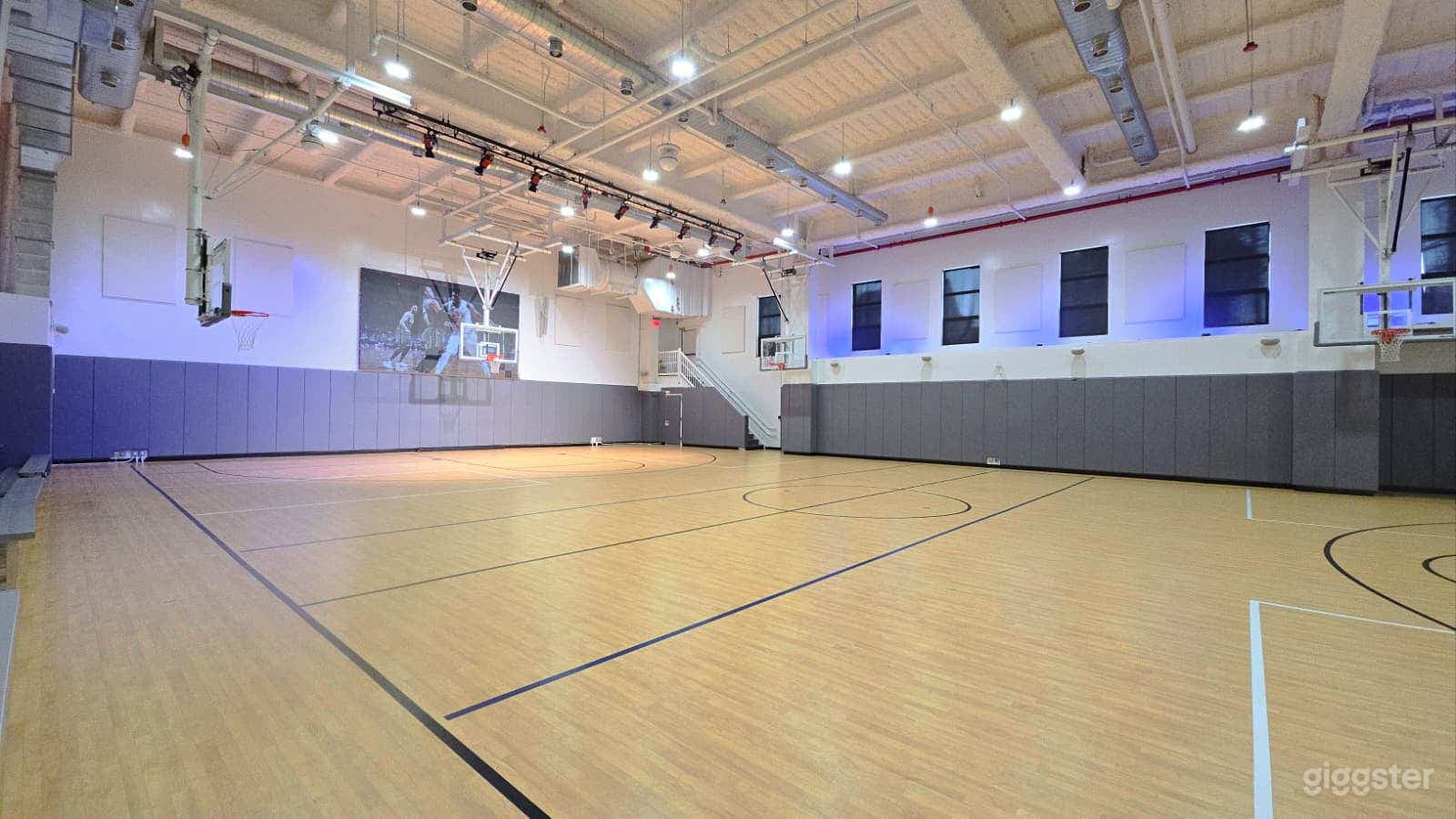 NBA Sized Basketball Court Photo 2