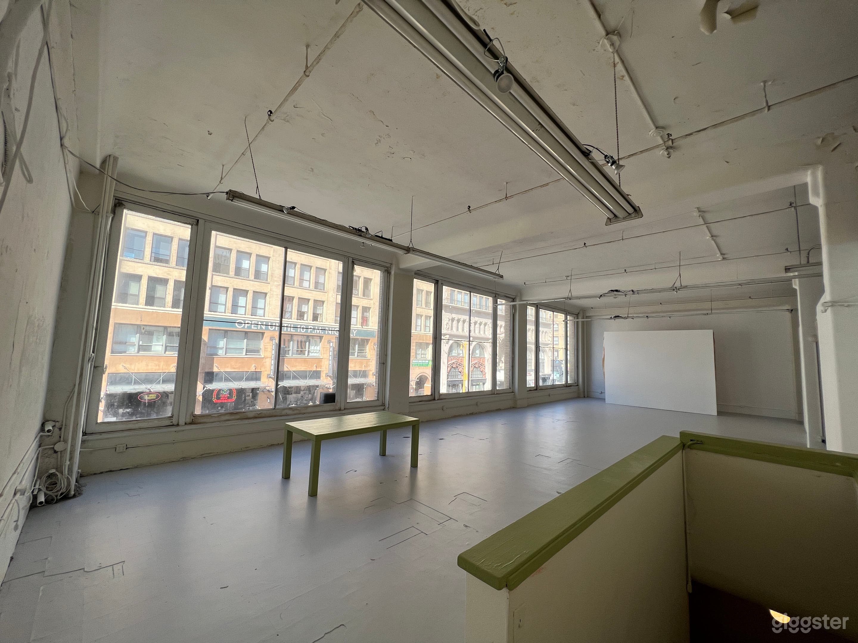 Studio view facing northwest