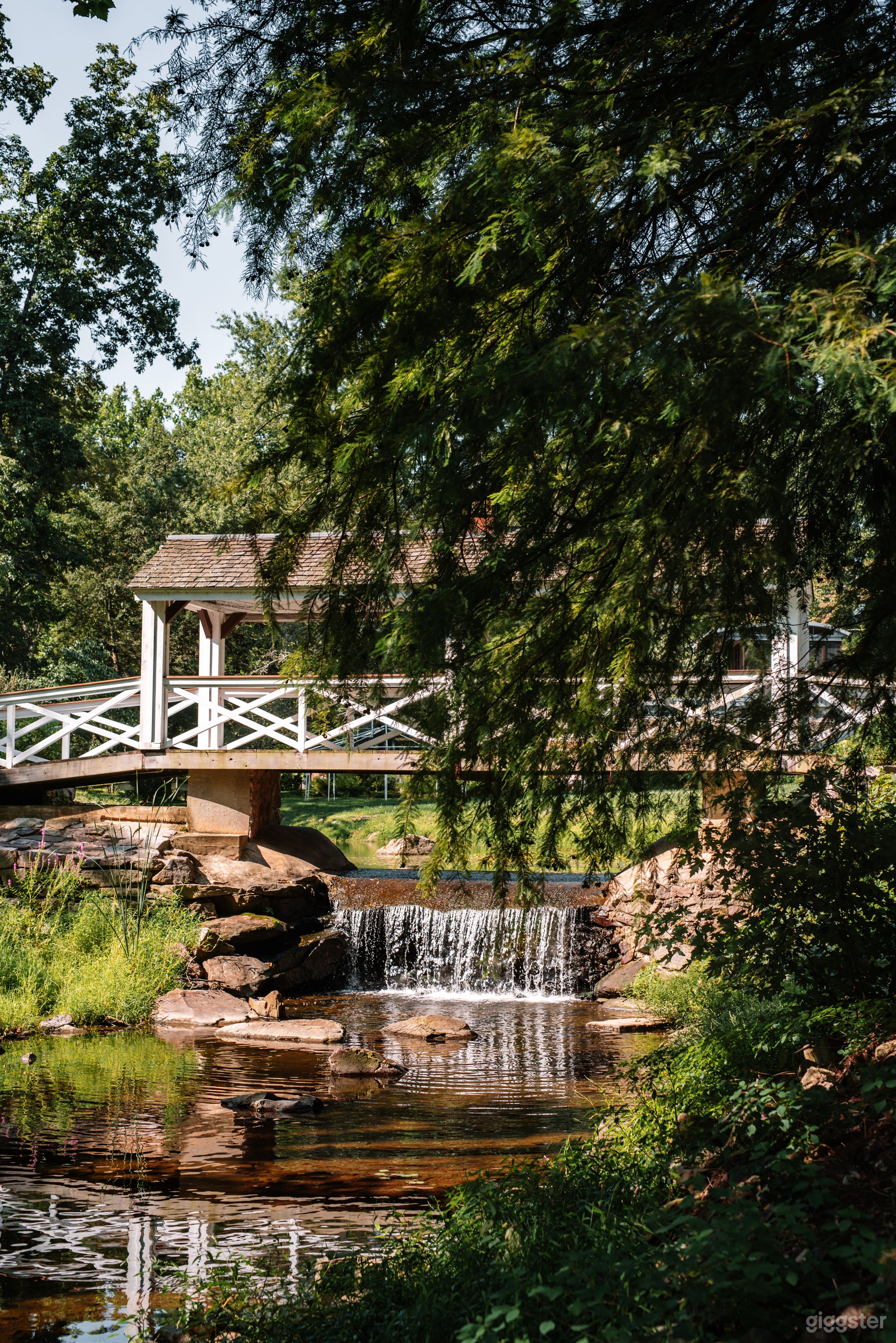 1819 Farm Estate: Waterfall, Covered Bridge & 14 Acres Photo 1