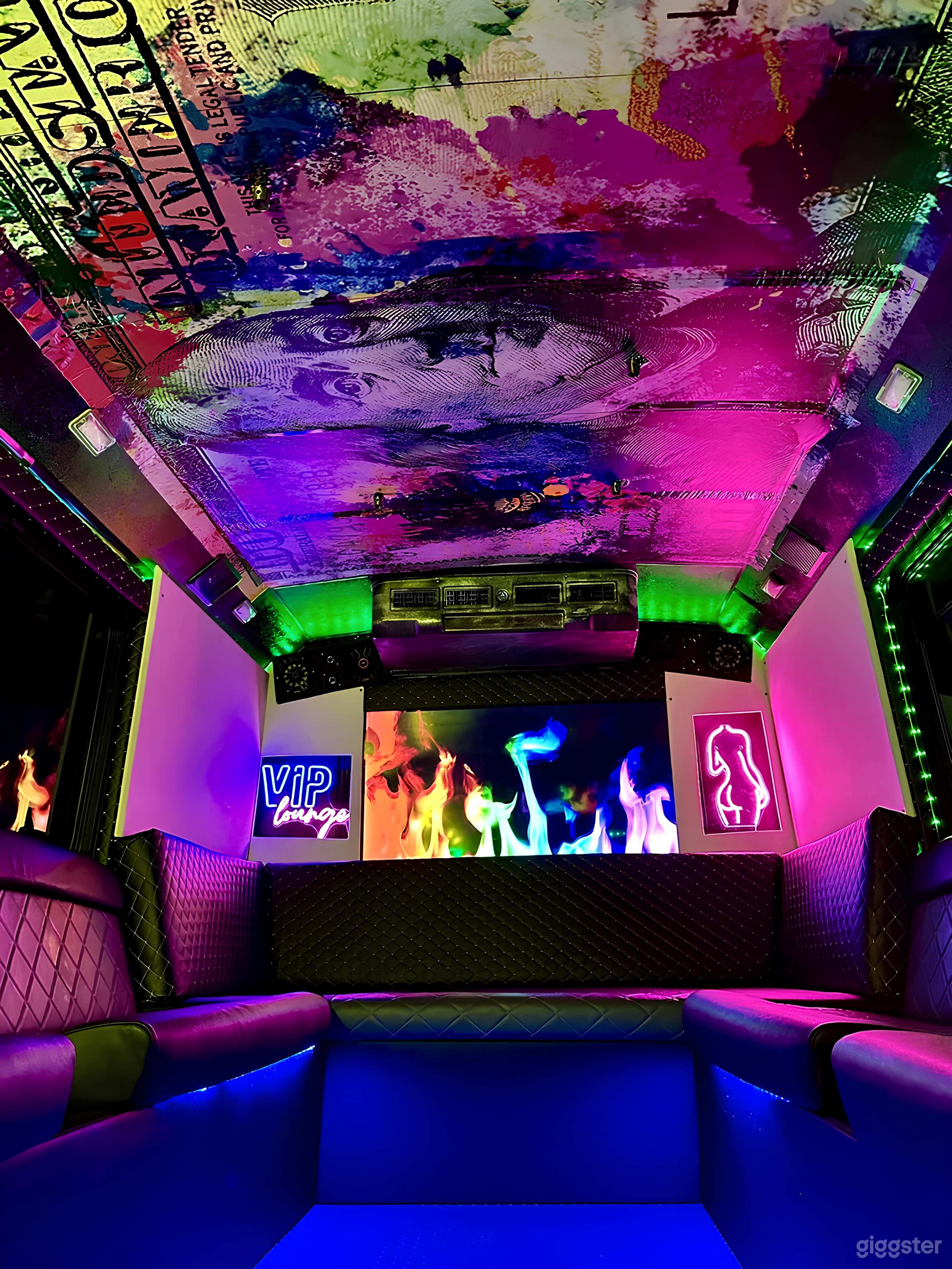 Party Bus with Neon Lighting Photo 1