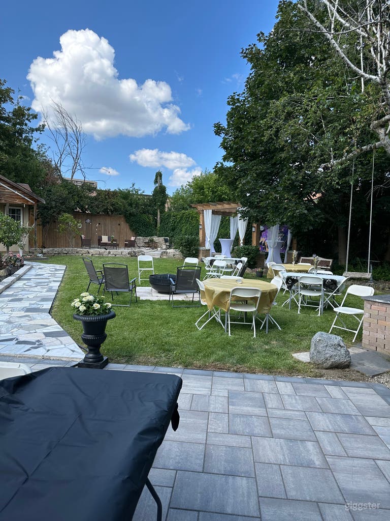  Vue sur le jardin arrière 