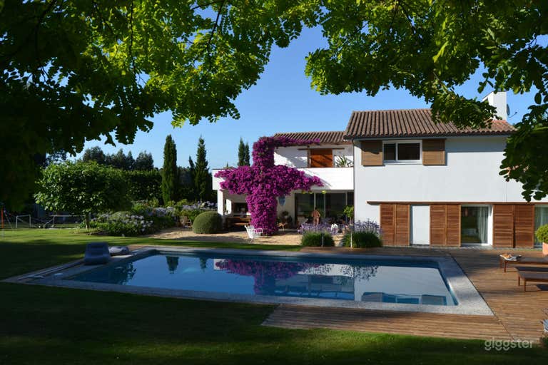  Casa de Campo Mediterráneo-Nórdica Contemporánea, Galicia 