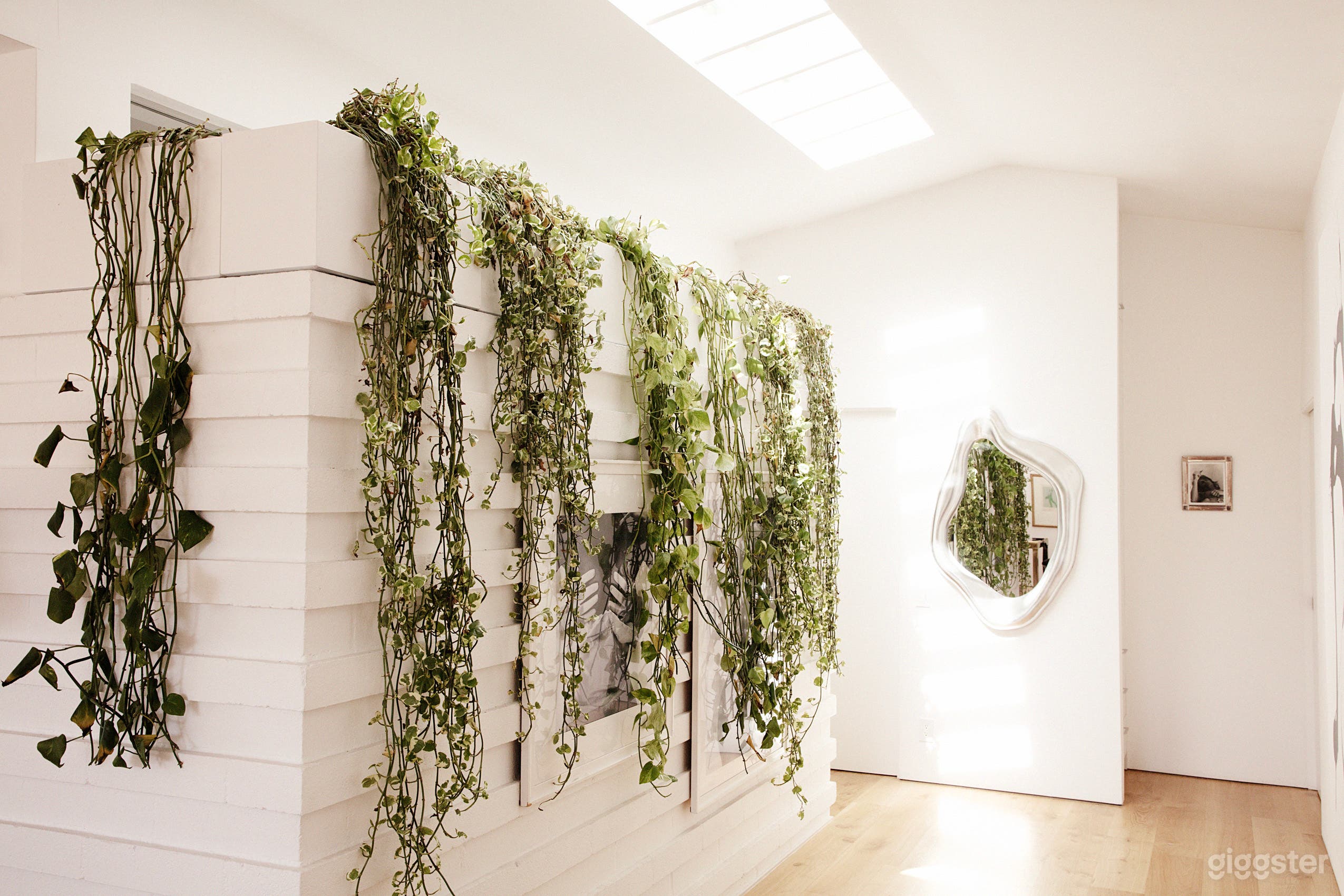 architectural walkway with skylights