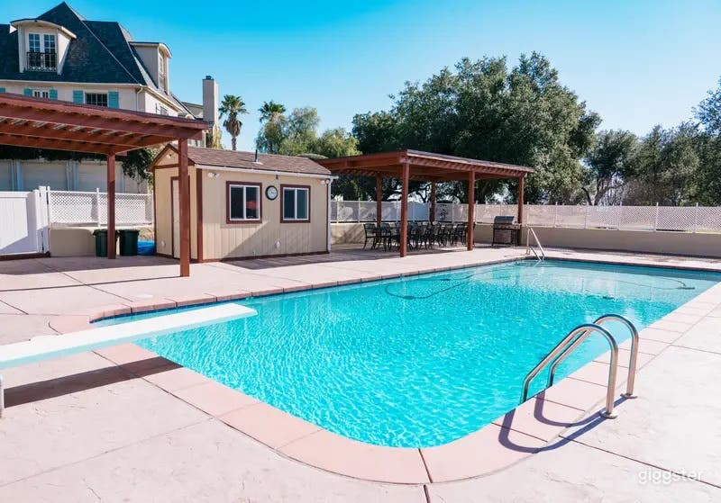 Mountain-View Pool Escape at a French-Inspired Estate Photo 1