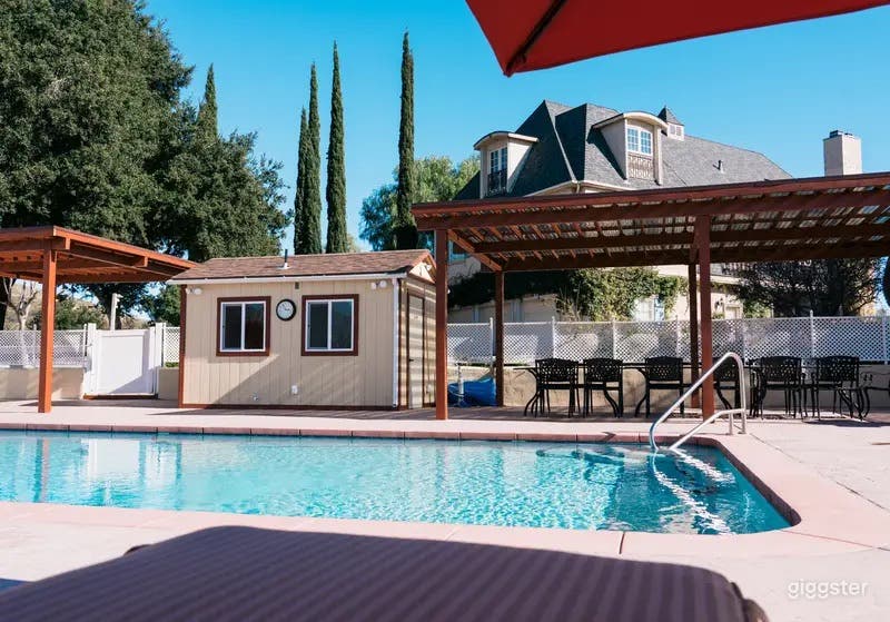 Mountain-View Pool Escape at a French-Inspired Estate Photo 3