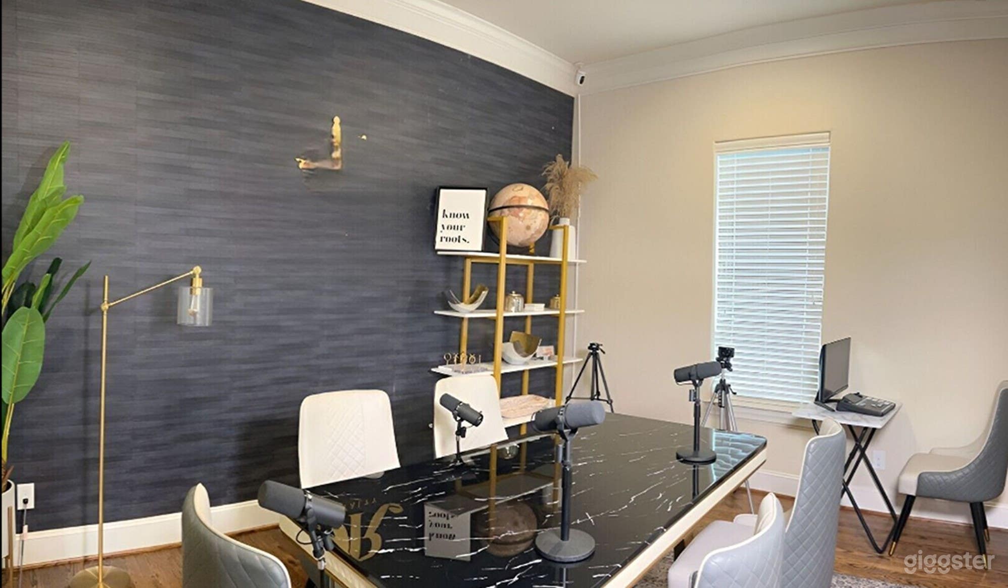 Private Podcast Recording Studio — Stylish Interior Photo 1