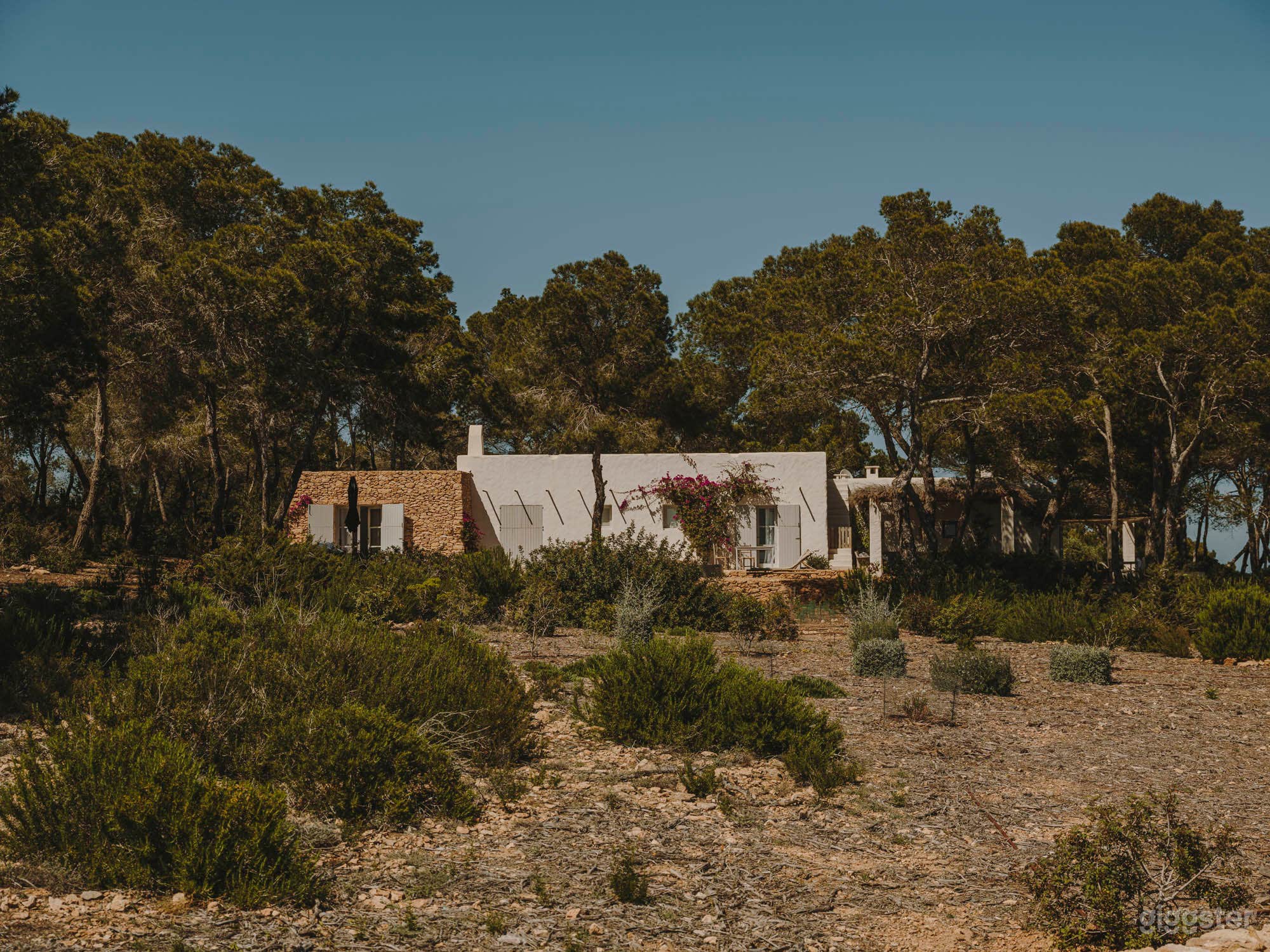 Frontal view main house