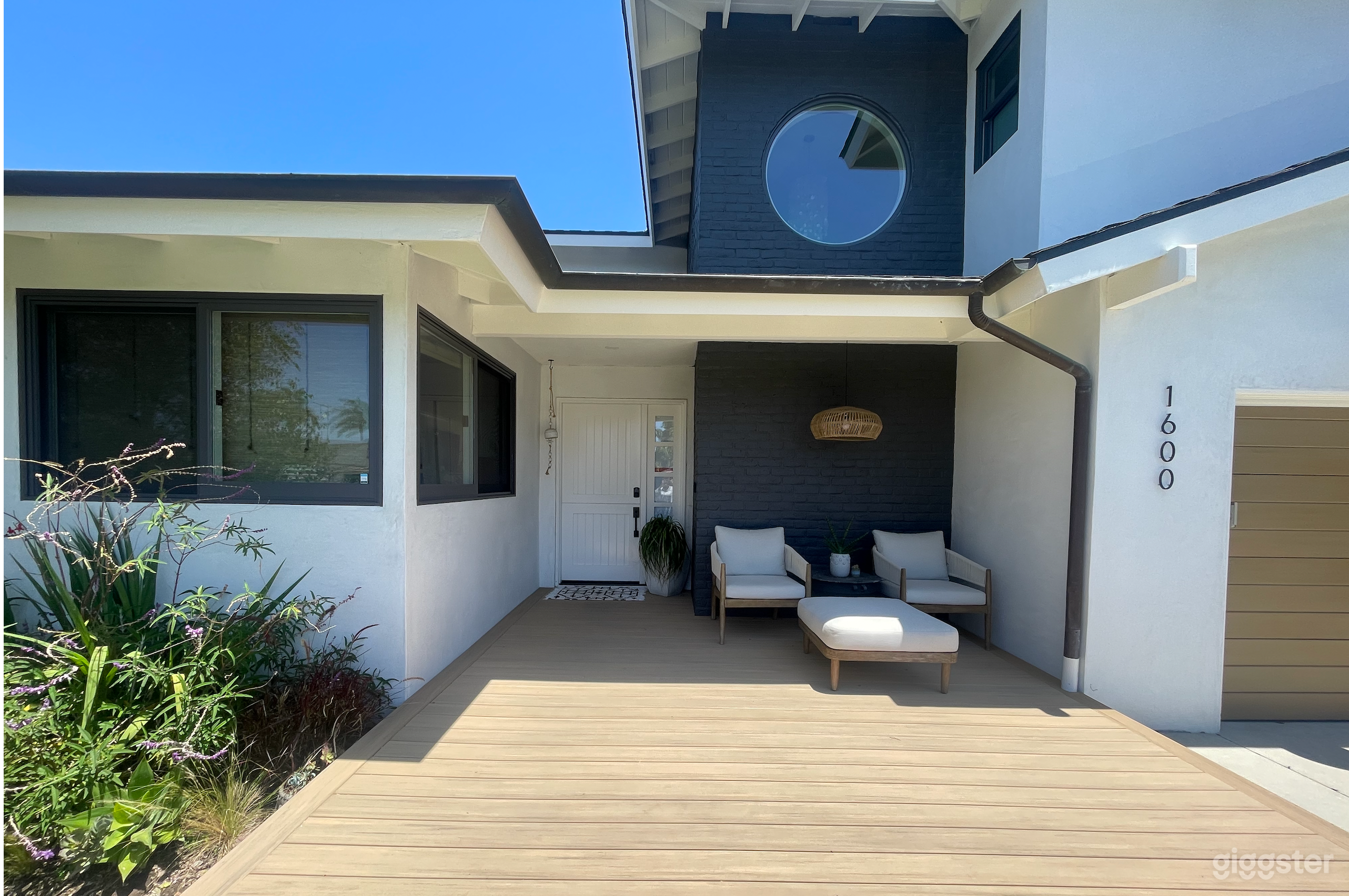 Front of house - dutch door