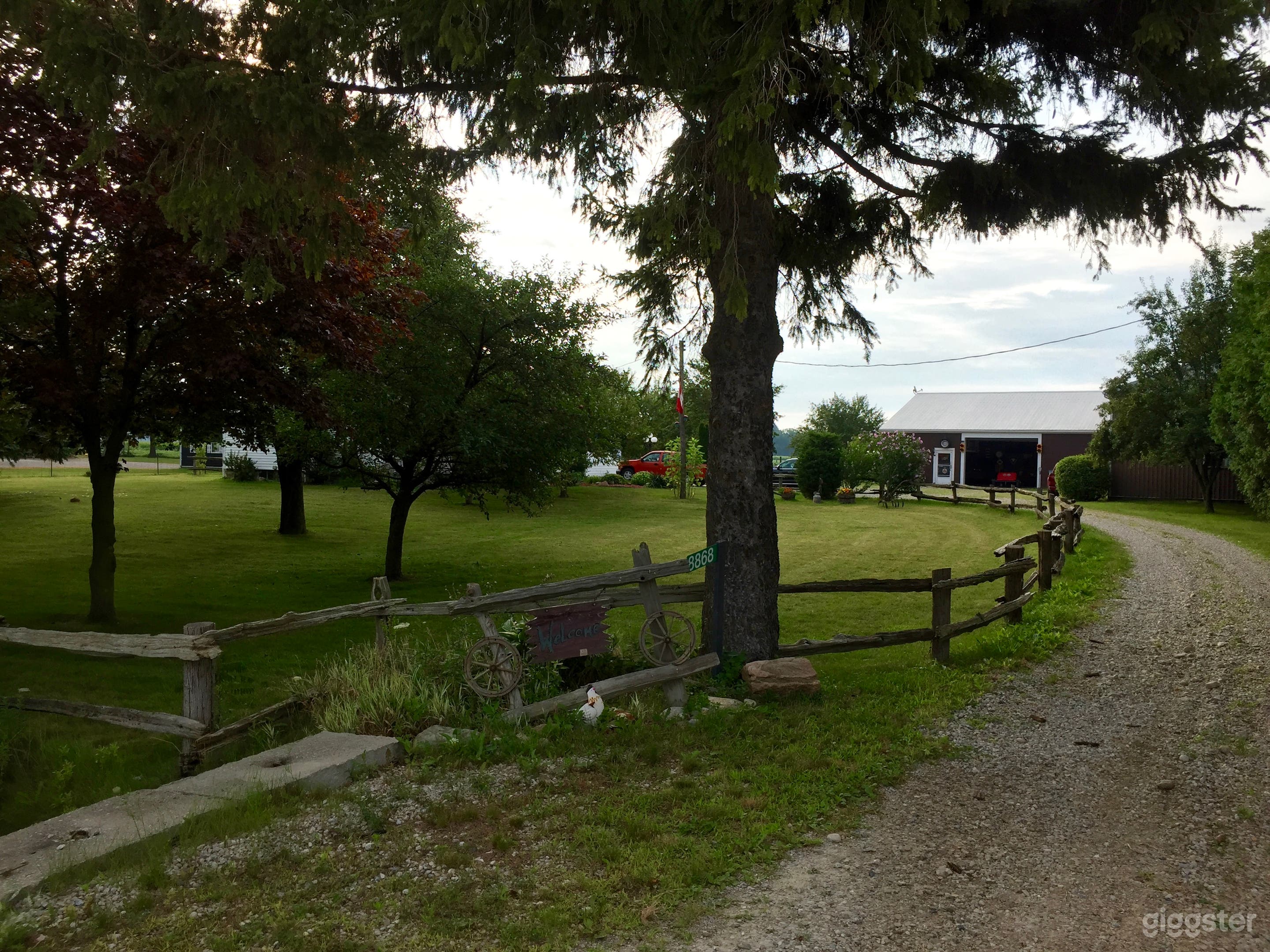 Man Cave Barn With Vintage Car Decor Photo 3