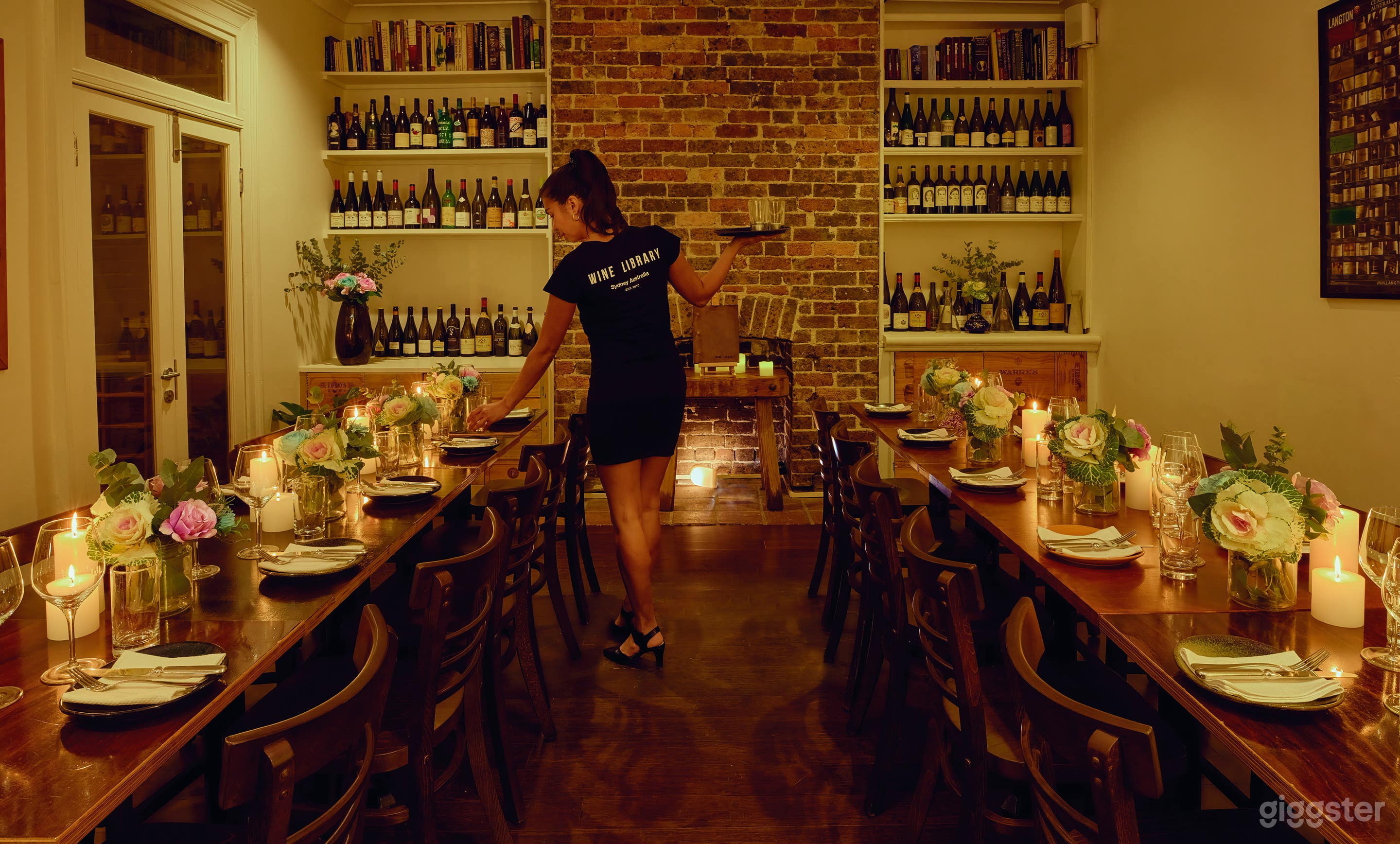 Dark Romantic Candlelit Bar + Spacious Private Dining Room Photo 1