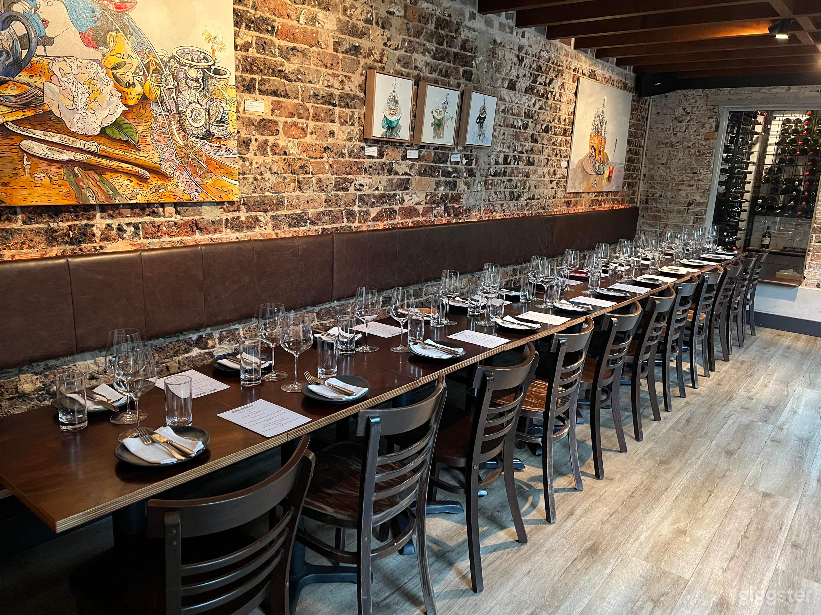 Dark Romantic Candlelit Bar + Spacious Private Dining Room Photo 4