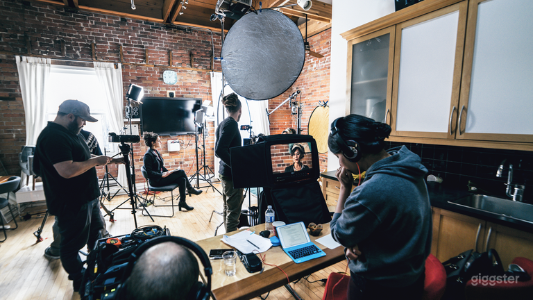  Room setup for production shoot 