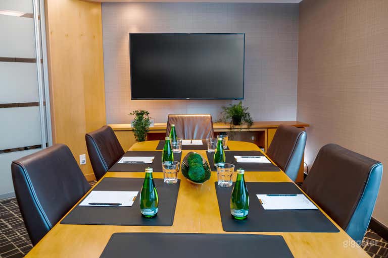  Sala de Reuniones Elegante para hasta 6 Invitados 