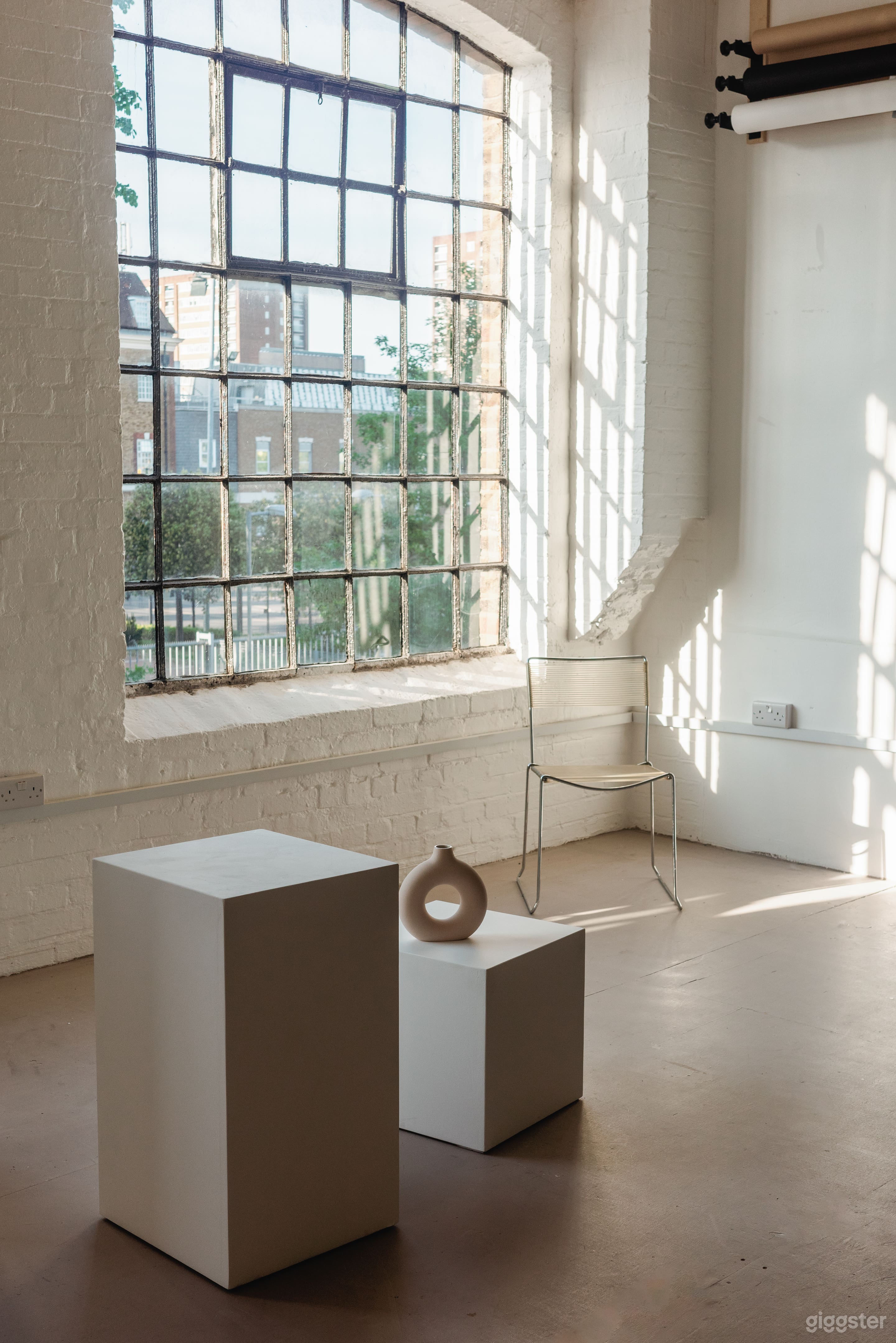 Daylight photography studio in Hackney 