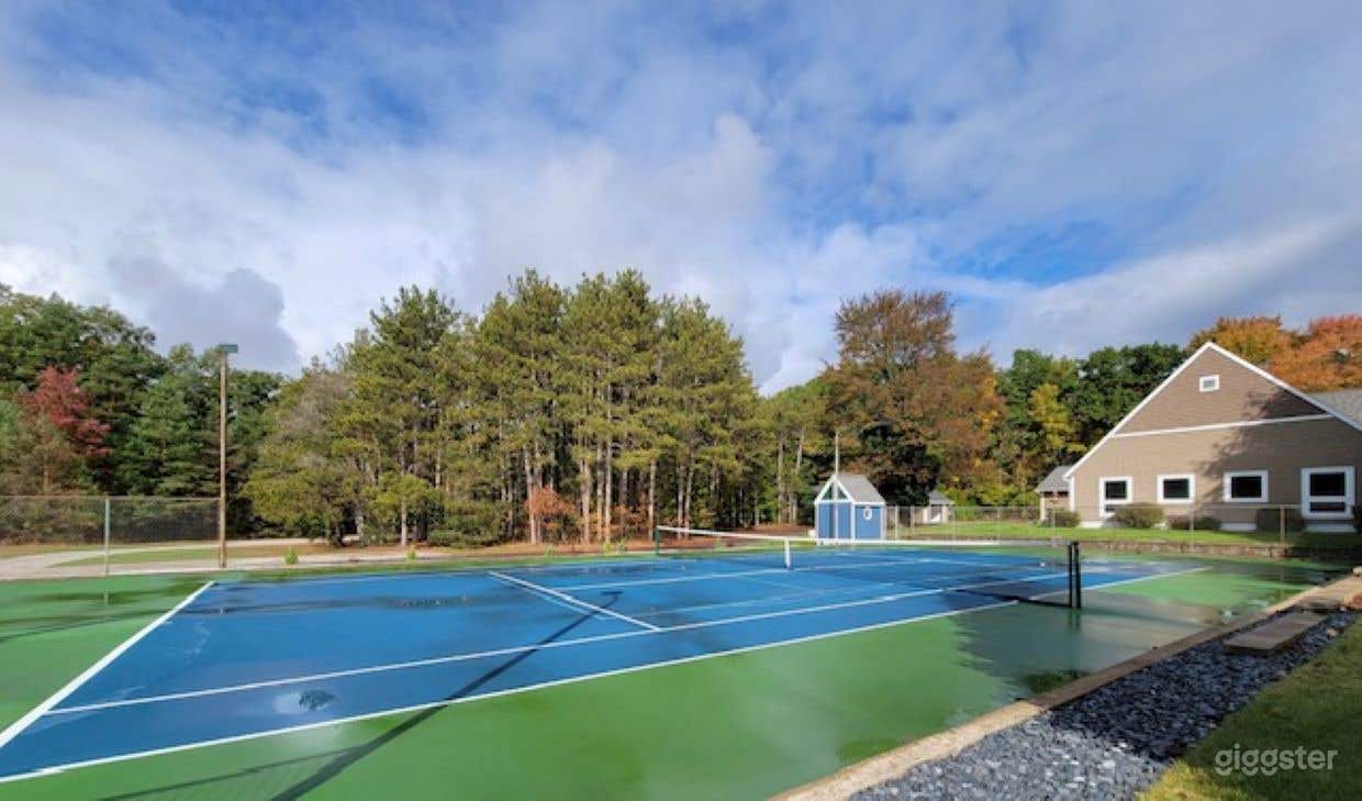 Tennis / Pickleball Court, also lined for Shuffleboard!