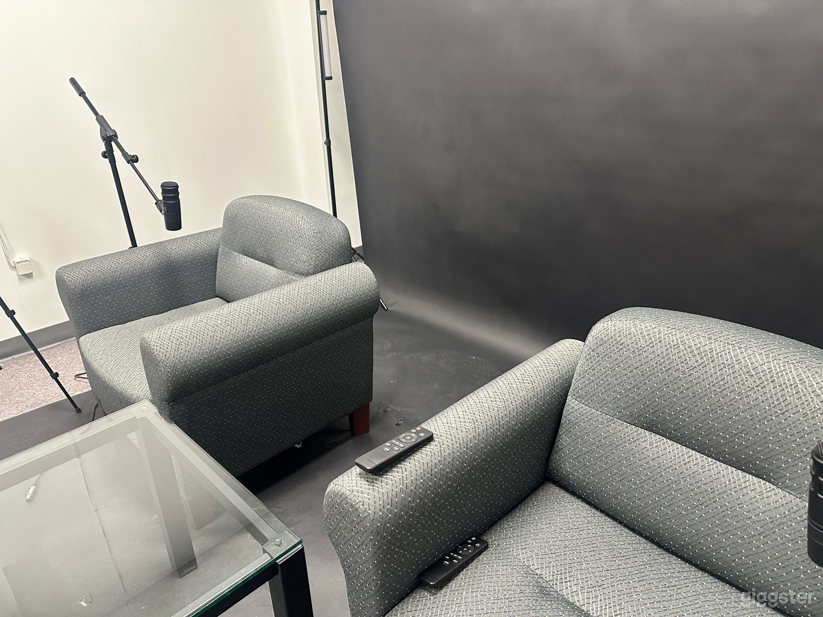 Podcast & Interview Studio | Two-Chair Setup | Clean Audio Photo 1