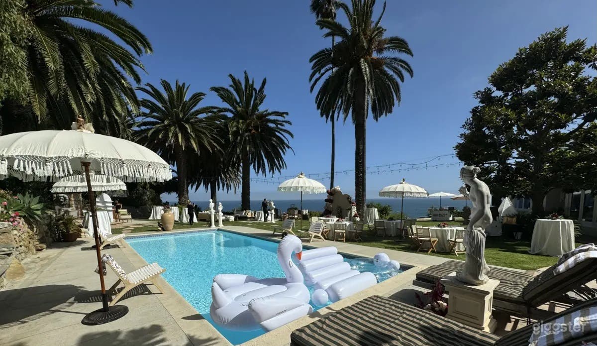 Italian Outdoor Villa & Pool w/ Stunning Ocean View Malibu Photo 1