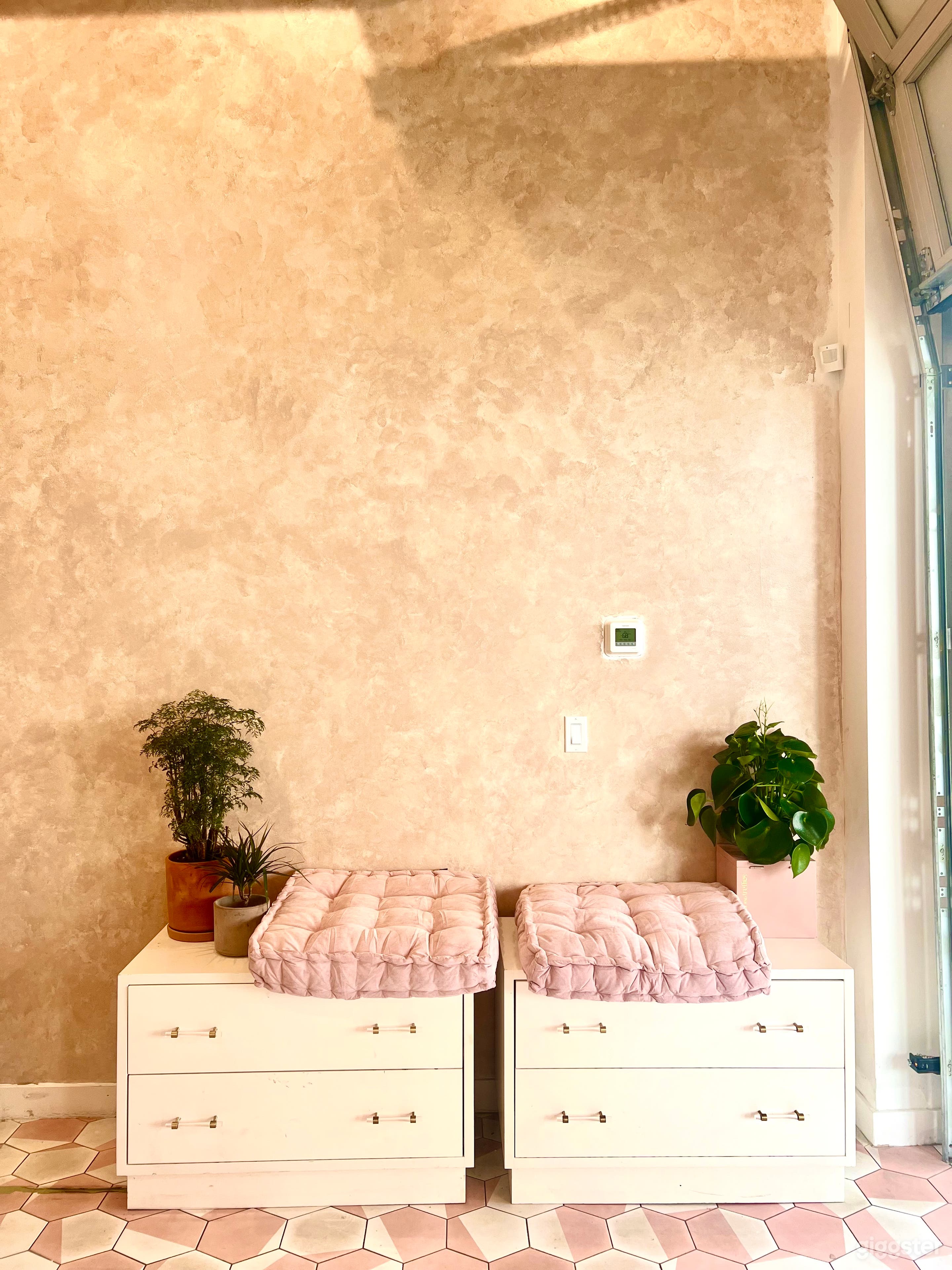 Interior Display Next to Floor to Ceiling Window