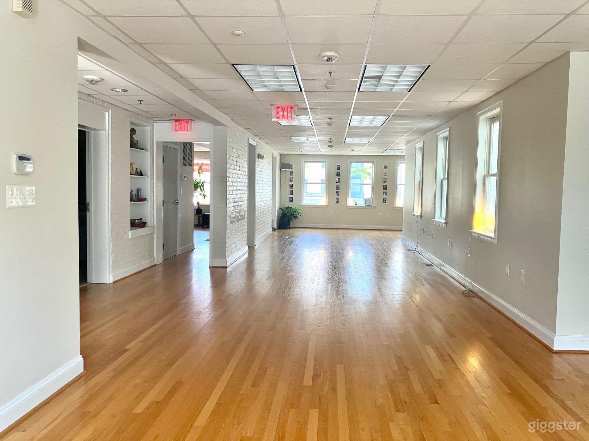 Back to front of Studio