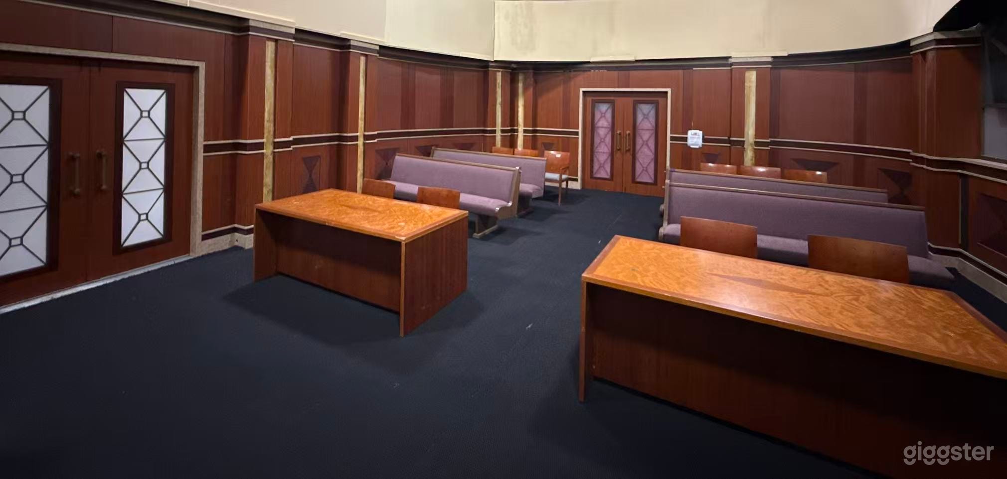 Courtroom Court standing set 56ft Cinematic Hallway wow Photo 3