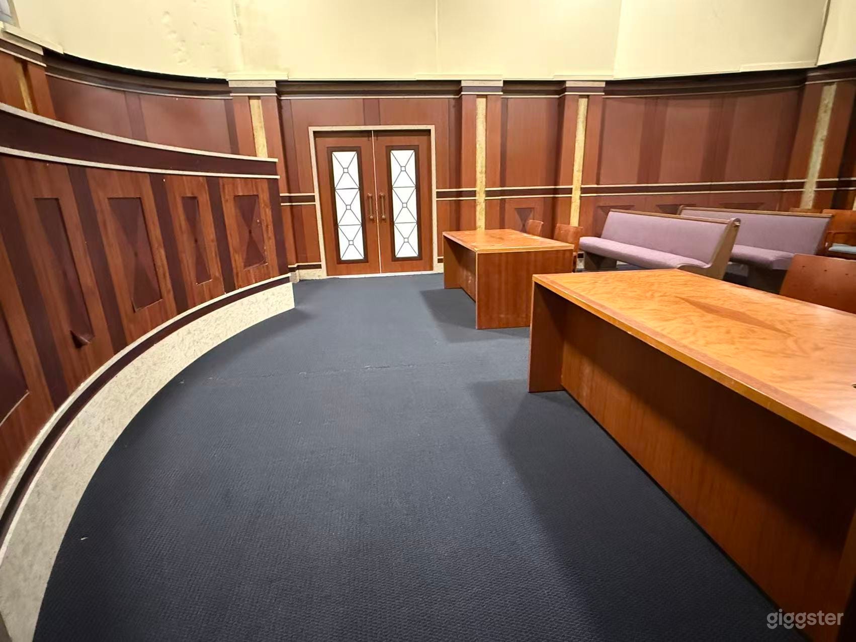 Courtroom Court standing set 56ft Cinematic Hallway wow Photo 2