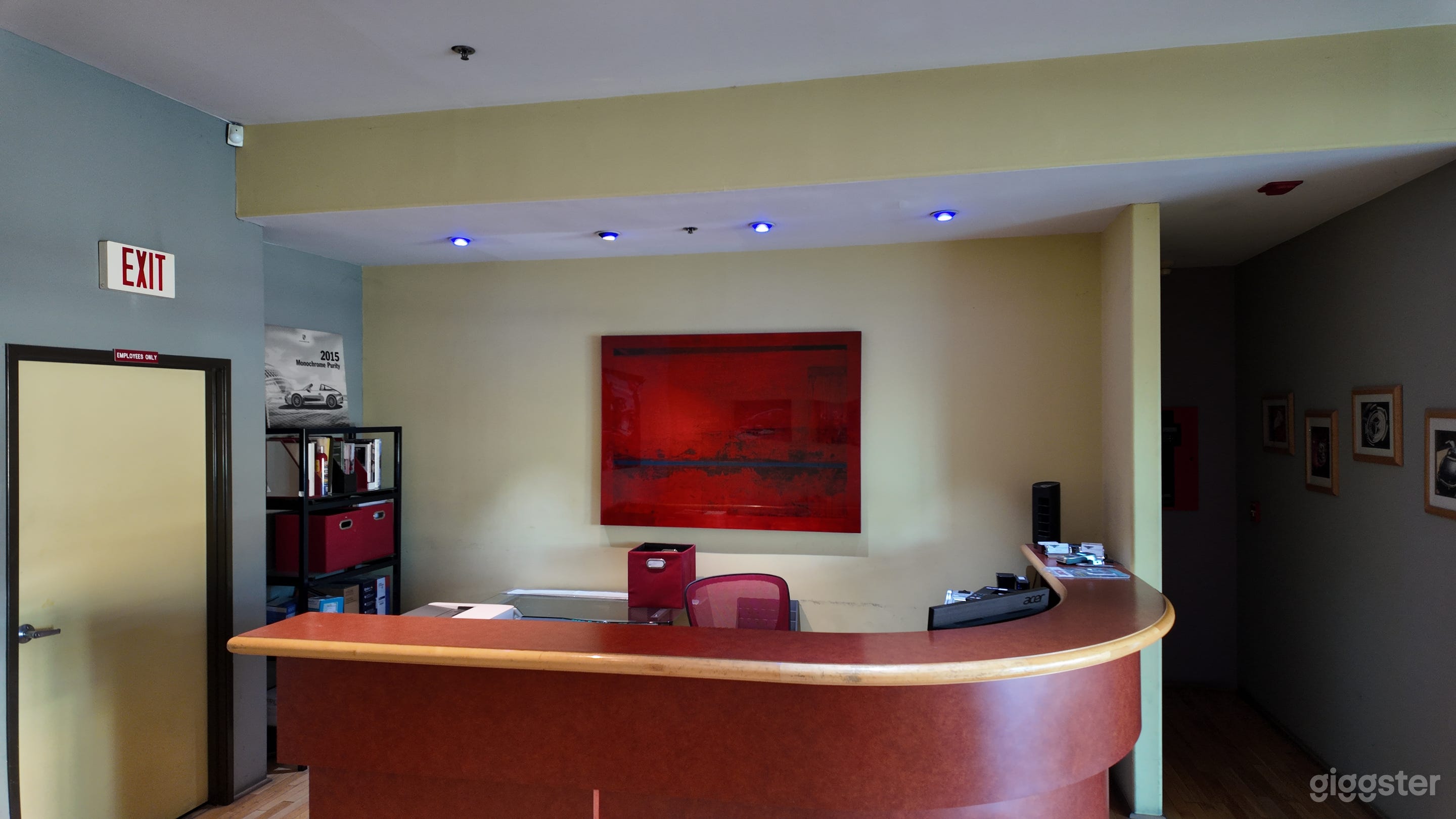 Clean, Classy Industrial Office for Autobody Shop Photo 3