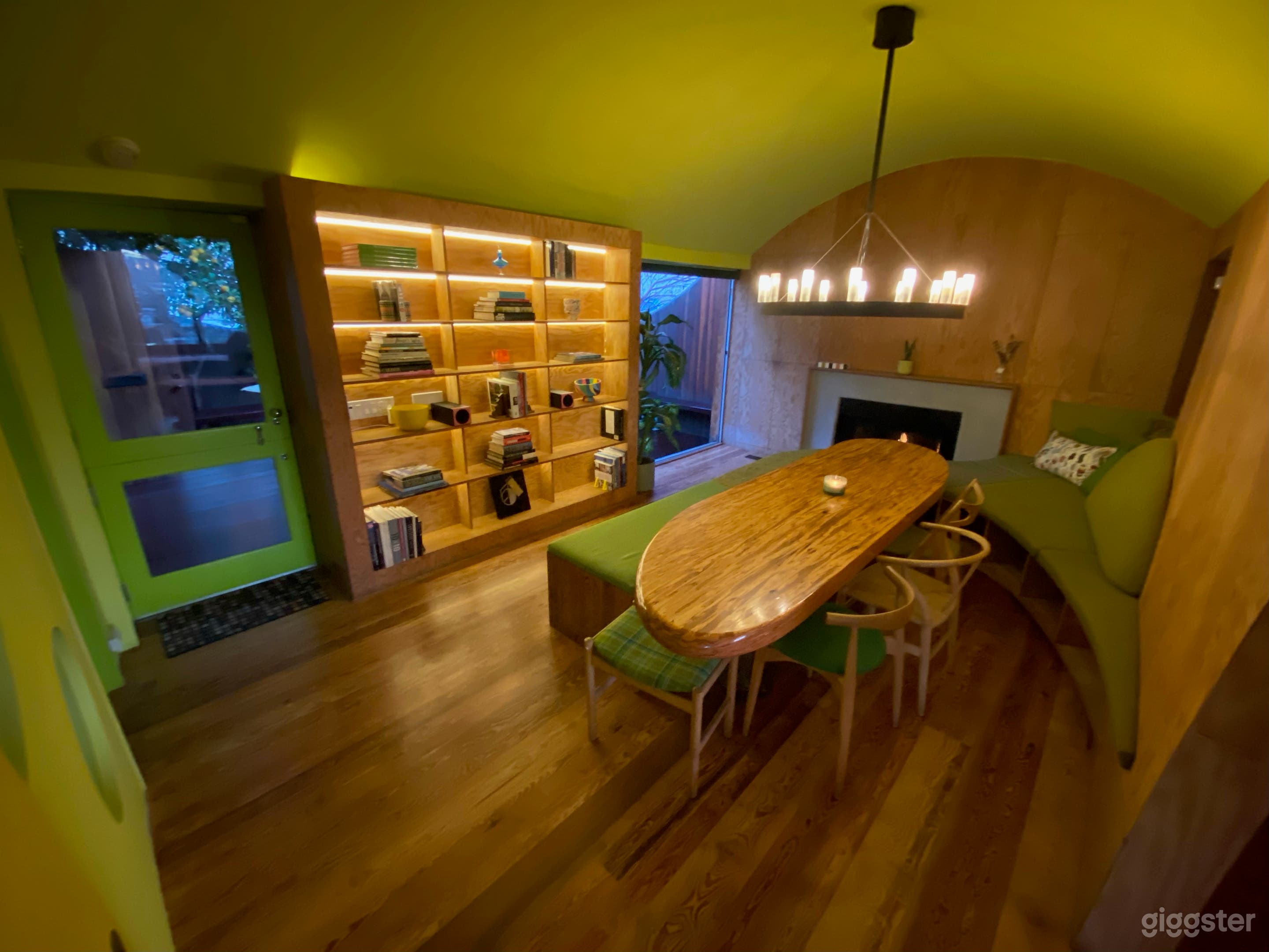 Dining Room with Fire Place
