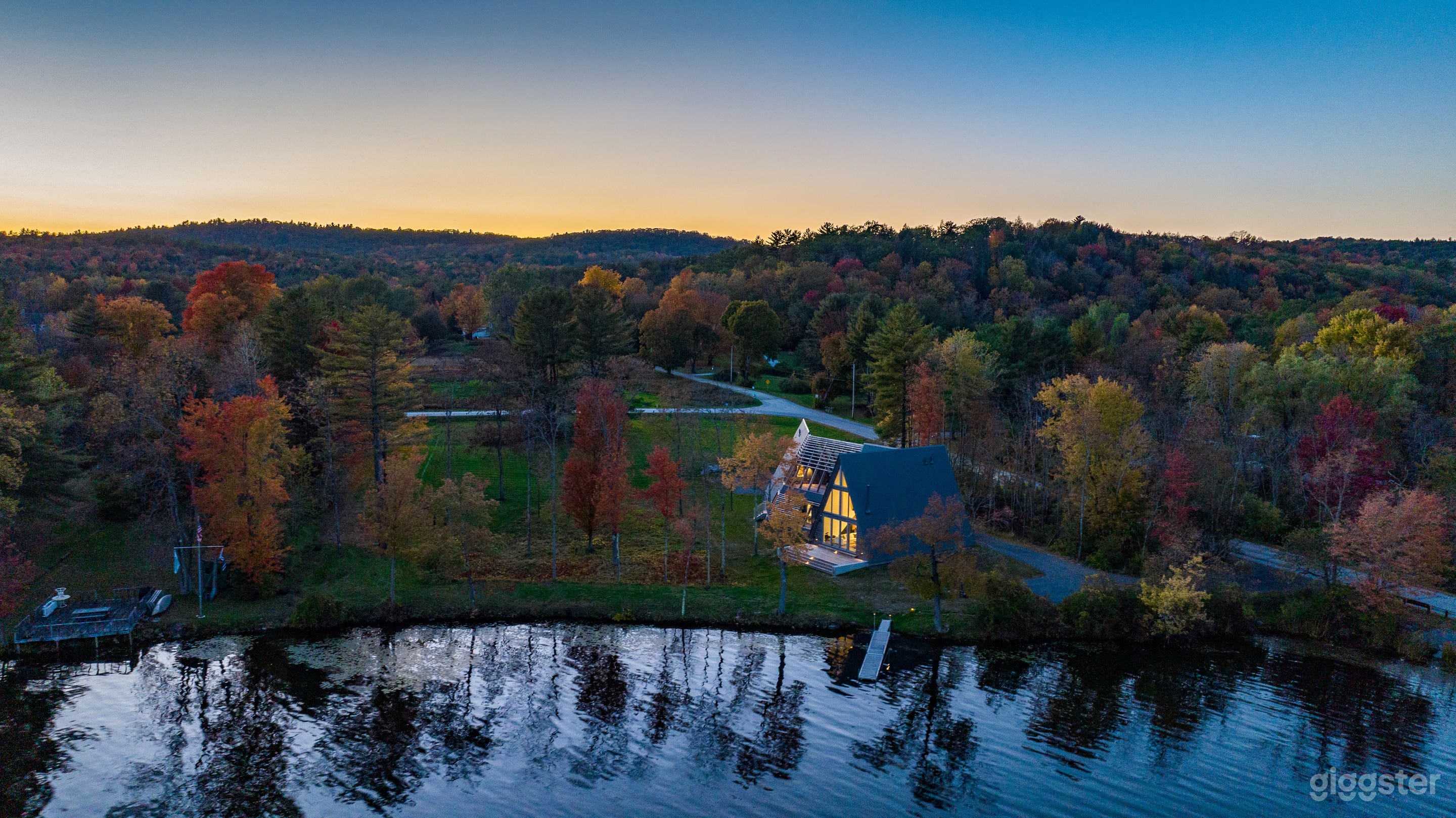 Modern Lakefront A-Frame Photo 1