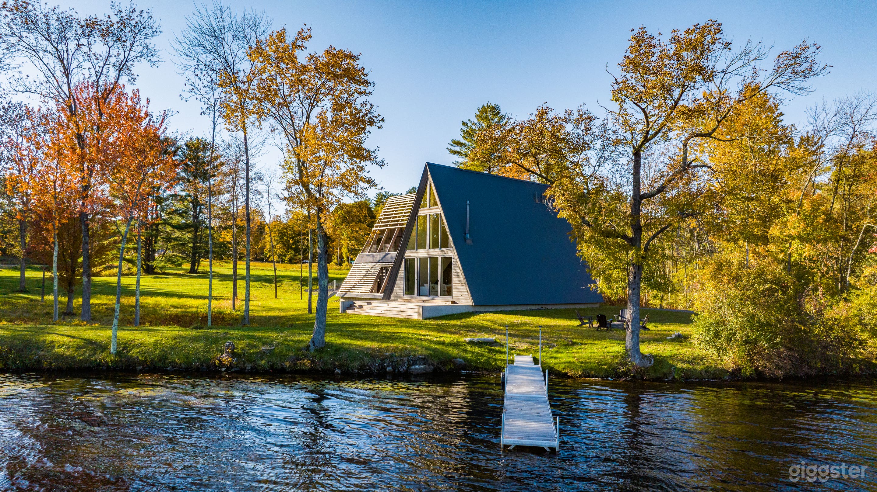 Modern Lakefront A-Frame Photo 3