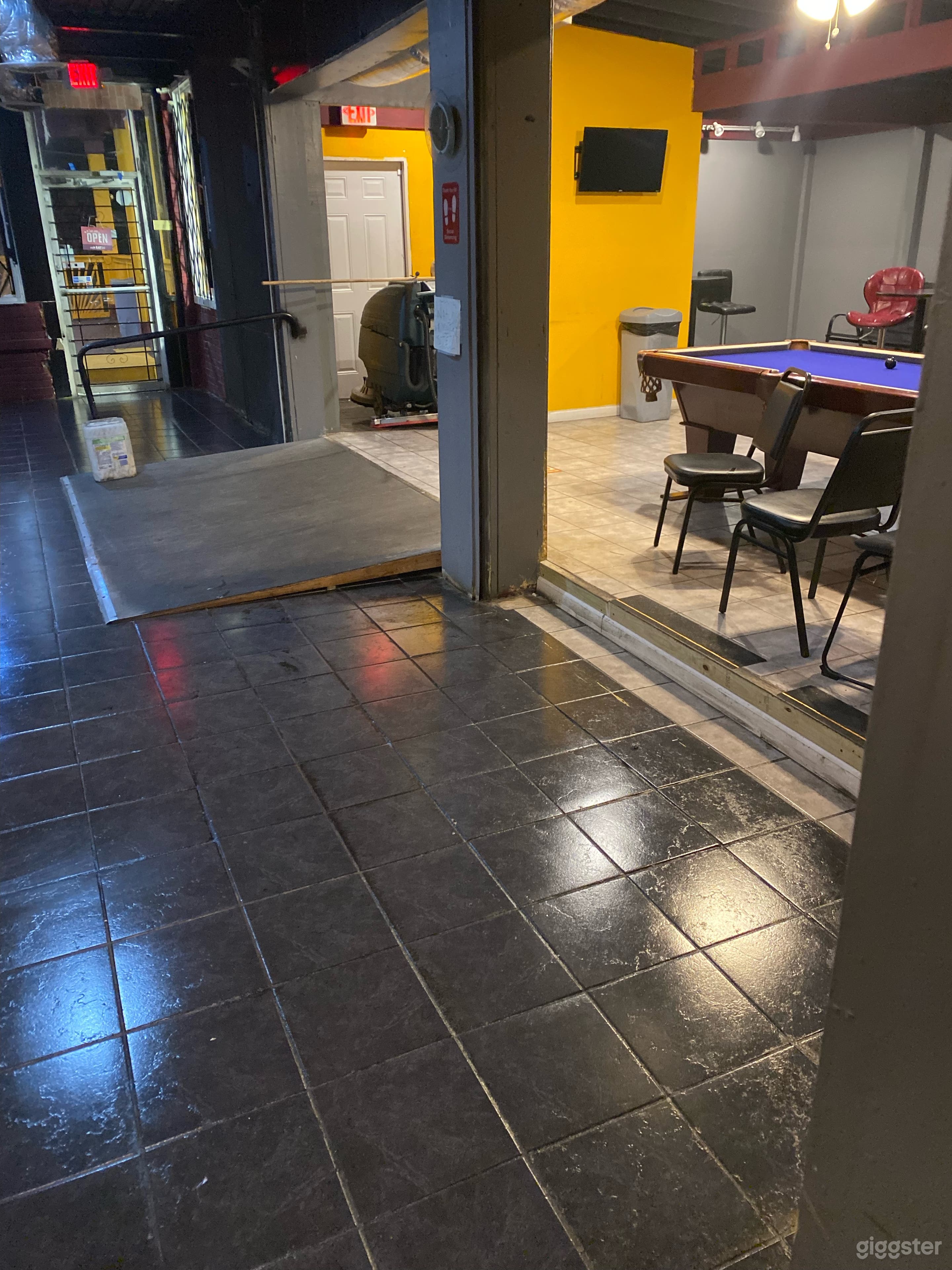 Front Dinig area with pool table