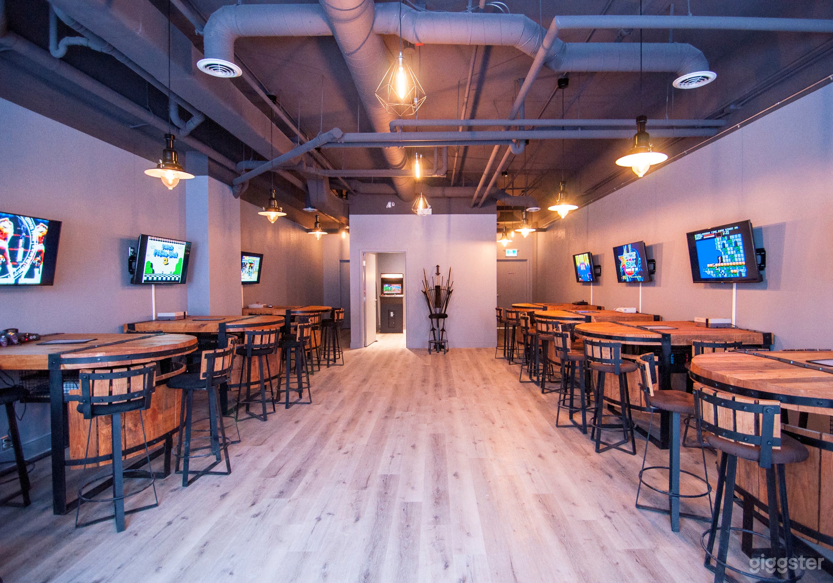 Rustic Video Game Arcade Event Space Photo 1