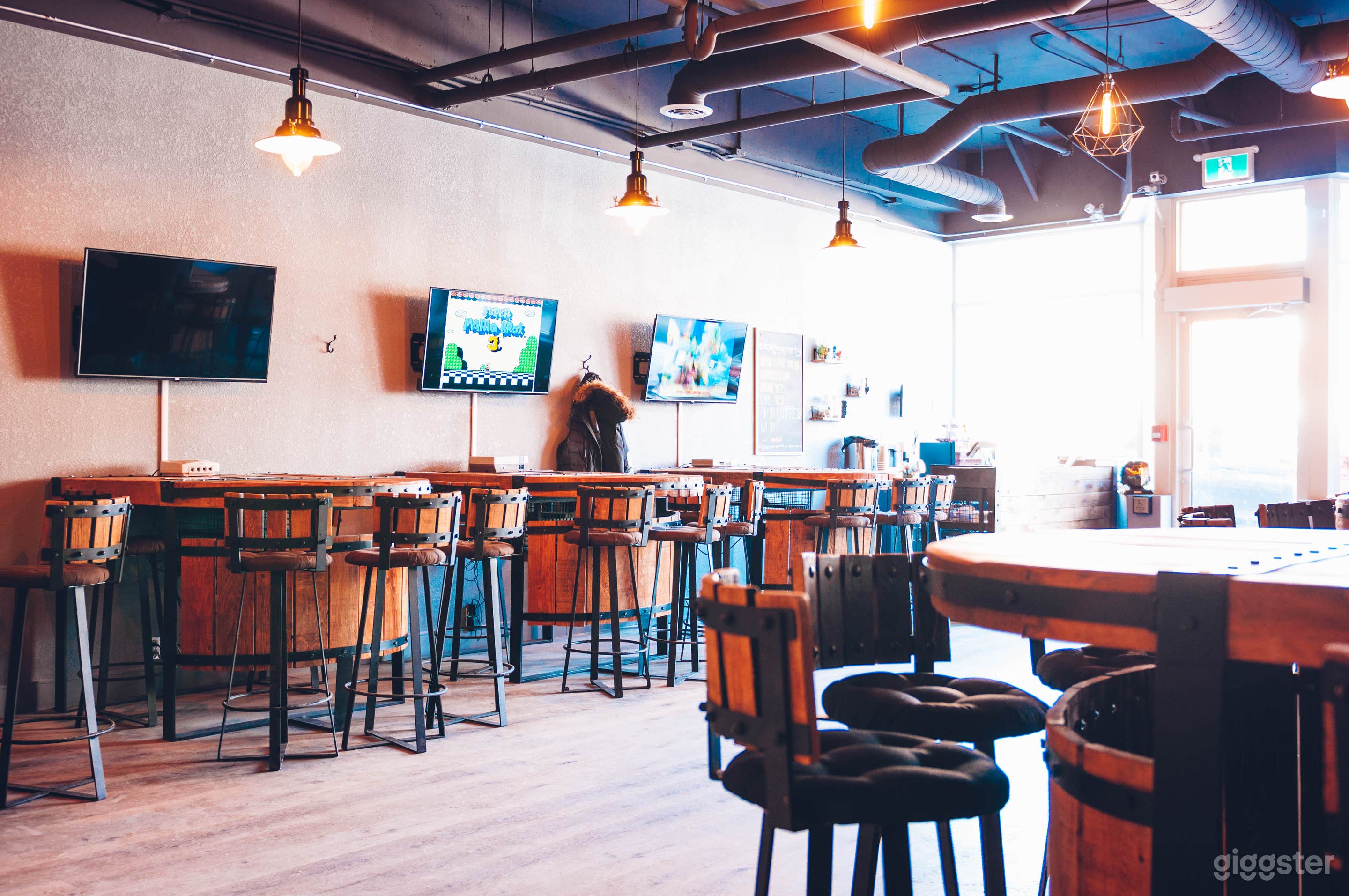 Rustic Video Game Arcade Event Space Photo 2