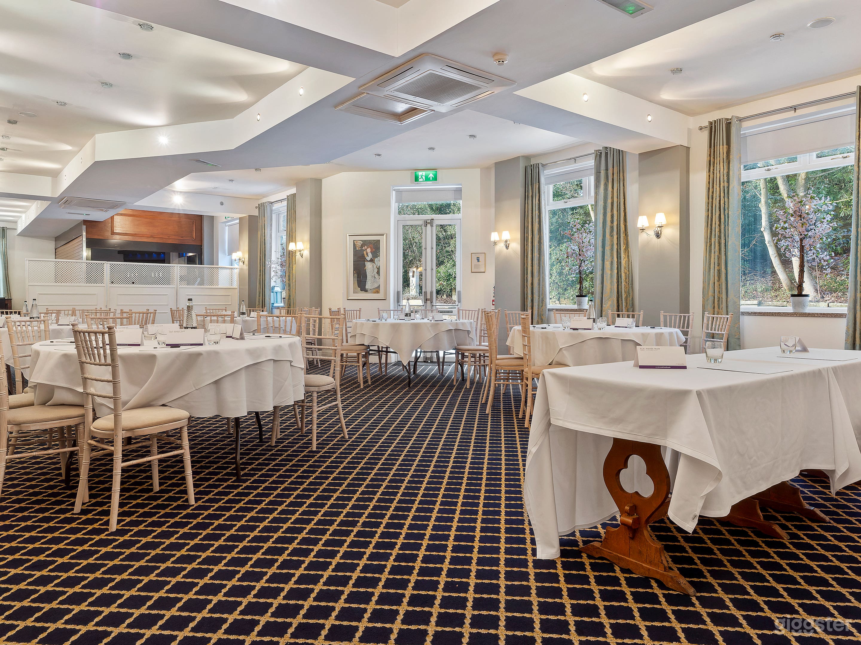 Hambledon Suite Cabaret setting different view 