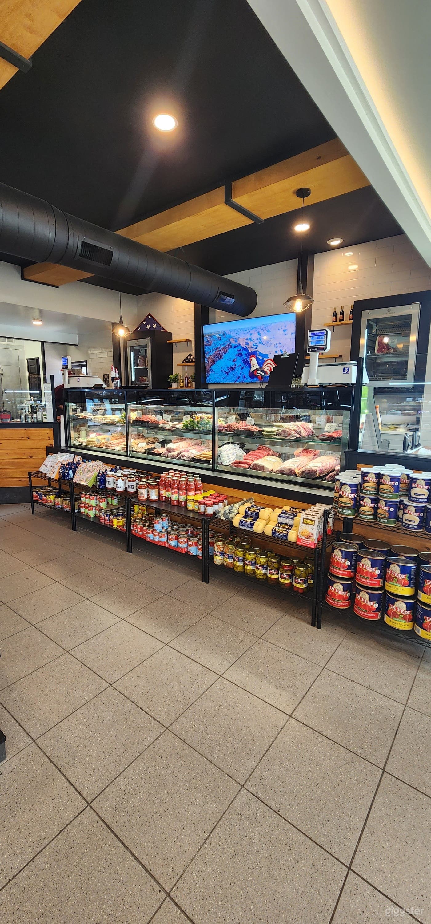 Trendy upscale butcher, bakery, deli for movies Photo 3