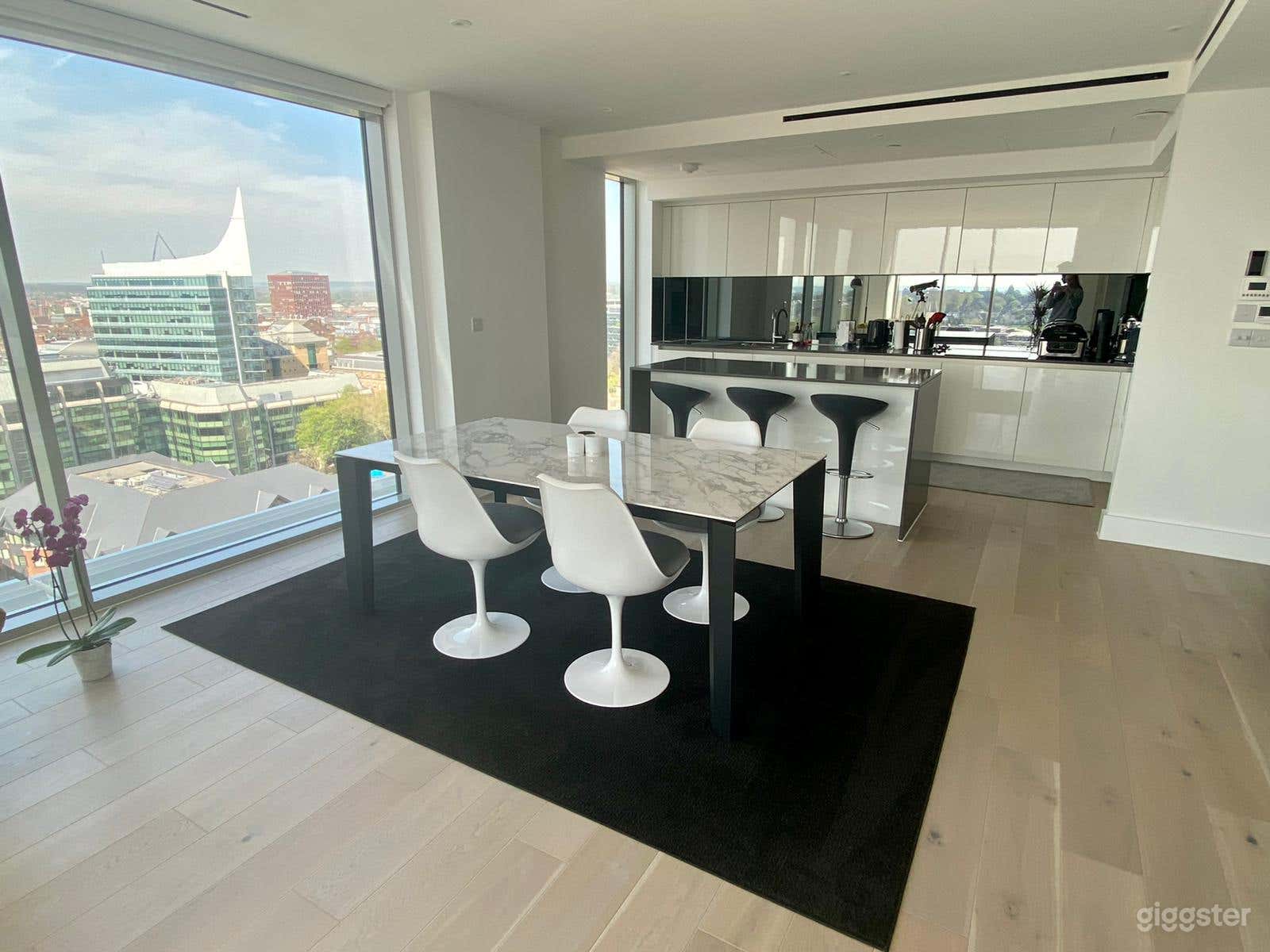 Dining &amp; kitchen area with top-class furniture